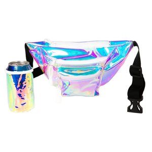NWOT Tipsy Elves - Iridescent Icon Fanny Pack with Drink Holder